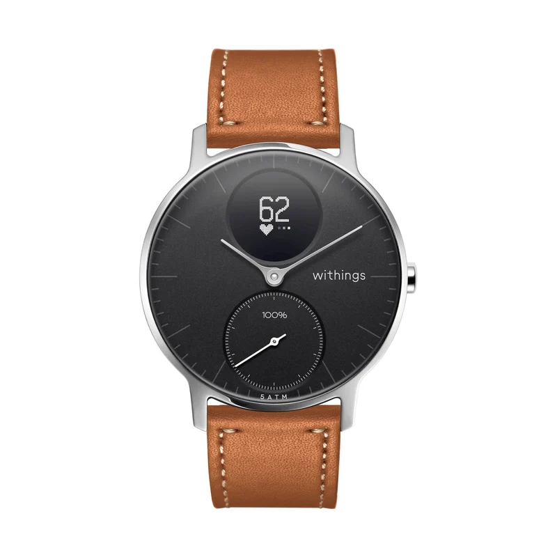 Leather Steel HR 36mm