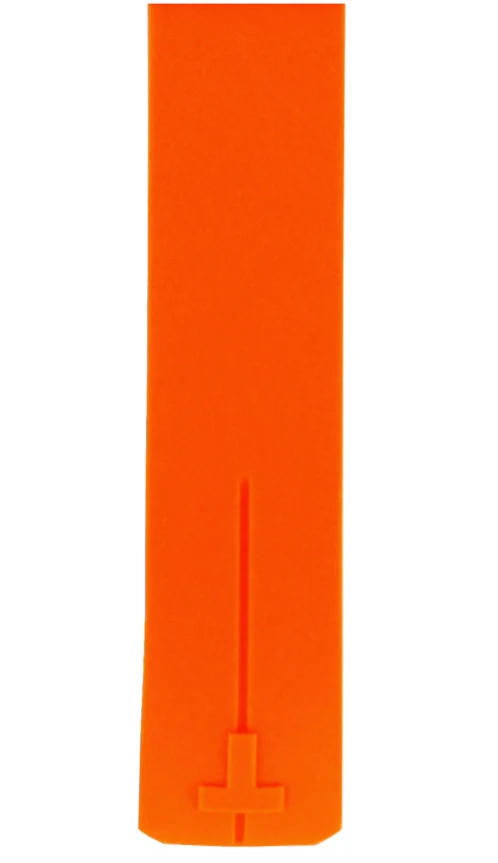Cinturino Gomma arancio T-Touch II o T-Touch Expert originale no fibbia