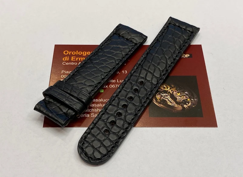 Cinturino nero Eberhard 31047 Temerario originale no fibbia
