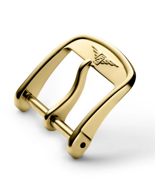 Fibbia ardiglione originale Longines placcato giallo