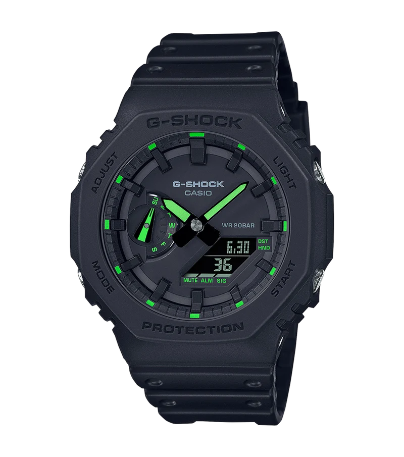 G-SHOCK classic utility black lancette verdi