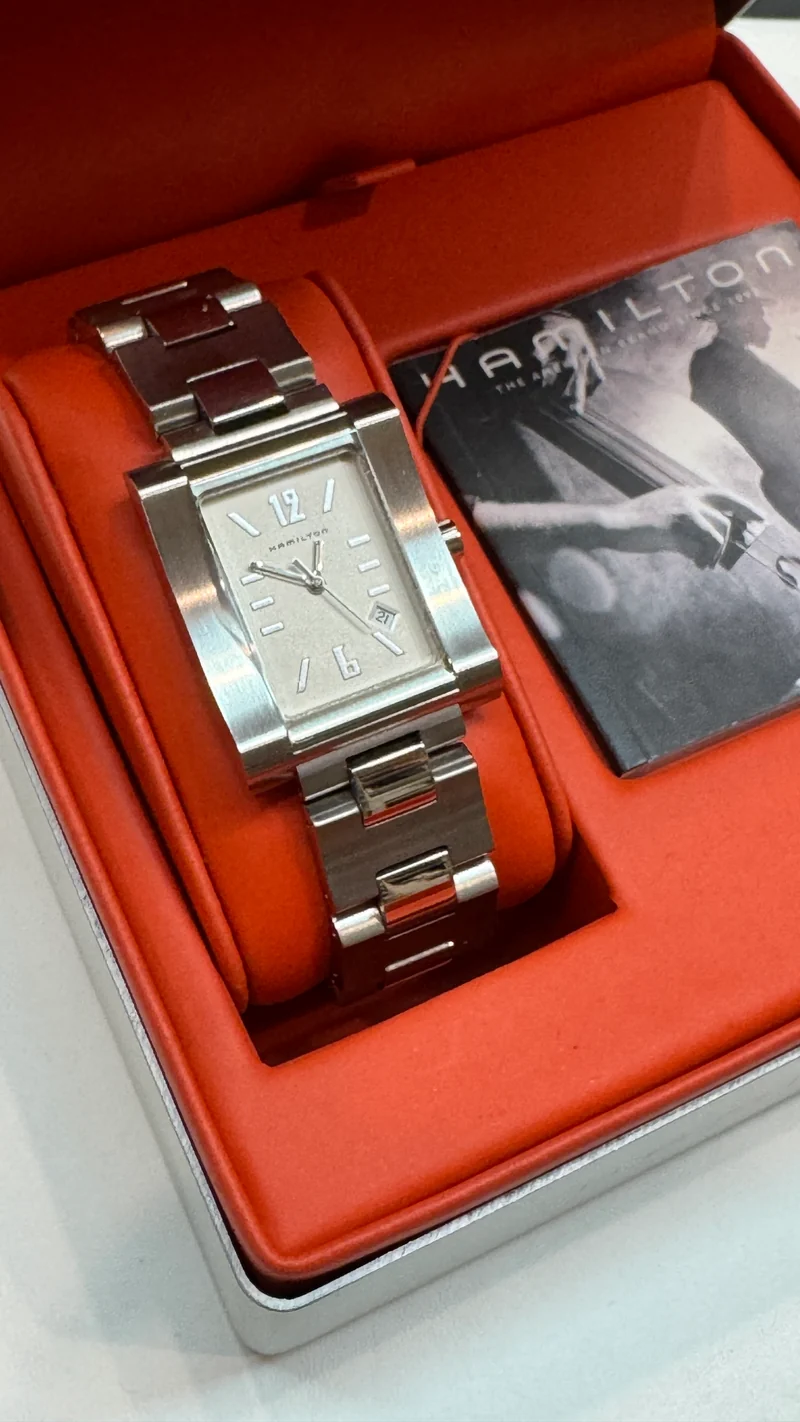 HAMILTON 000032 OROLOGIO UNISEX QUARZO SOLO TEMPO RETTANGOLARE