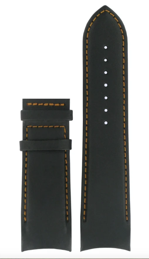 CINTURINO NERO IMP. ARANCIO TISSOT COUTURIER T035627 ORIGINALE