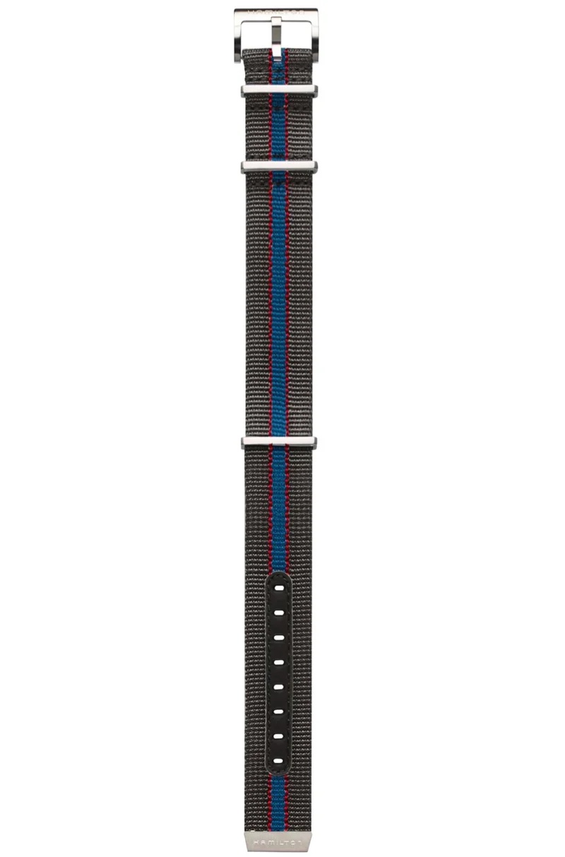 Cinturino Hamilton Nato grigio/rosso/blu 22MM