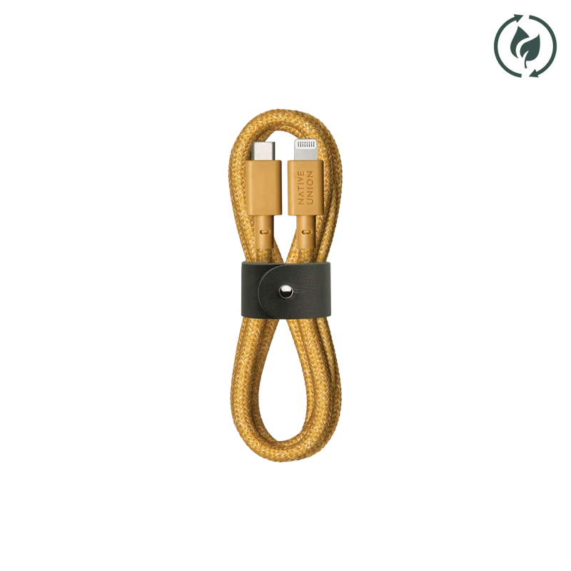 Native Union Belt Cable Ultra Strength USB-C to Lightning Cable 1.2m - Kraft