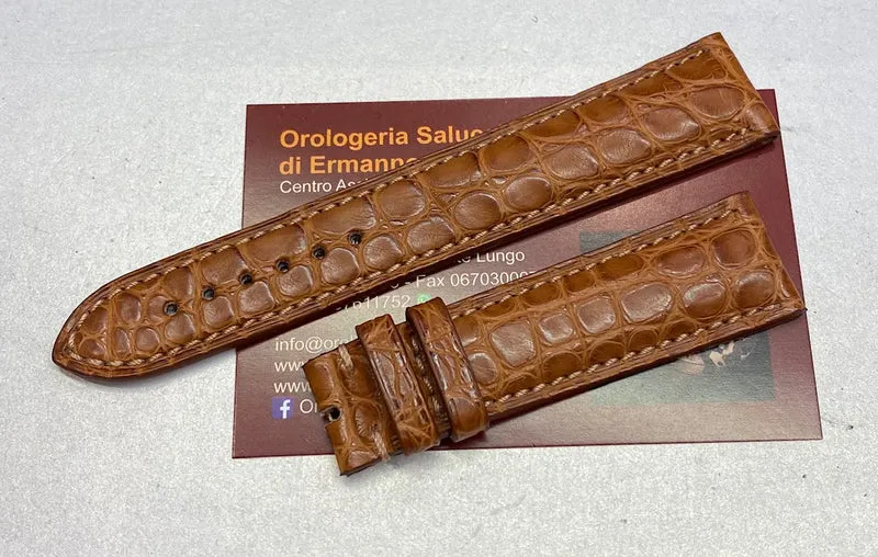 Cinturino Eberhard miele o nero ansa 21mm per Tazio Nuvolari 31036