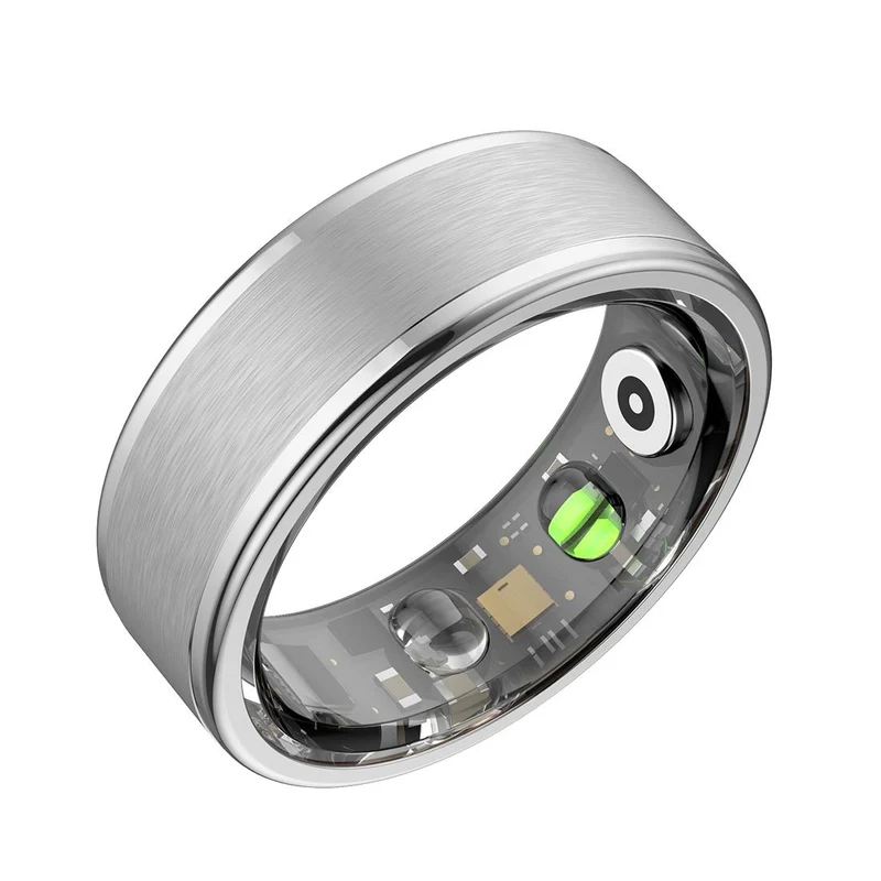 FITPADDY FitRing Air – Smart Ring in Acciaio con Monitoraggio Benessere 24h, SpO₂, Sonno e 5ATM