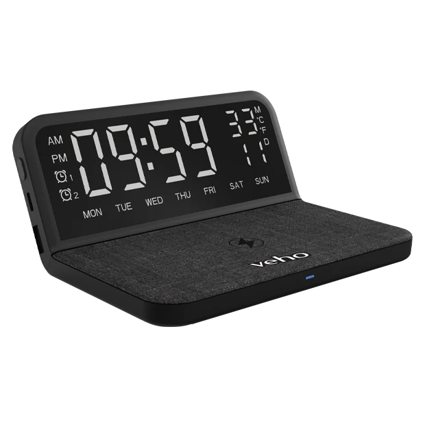 Veho TQ-1 Qi Digital Alarm Clock & Qi Wireless Charger