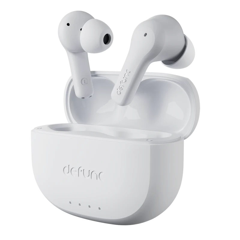Defunc TRUE ANC II White – Auricolari Wireless Bluetooth con Cancellazione Attiva del Rumore Bianchi