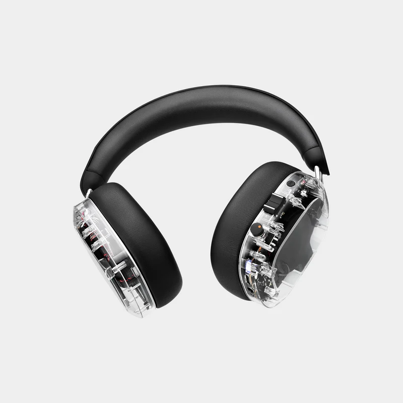 MONDO by Defunc ANC Headphones Transparent – Cuffie Over-Ear Wireless con Active Noise Cancelling