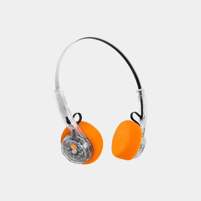 MONDO by Defunc Freestyle Headphones Transparent – Cuffie Wireless On-Ear Retro Bluetooth