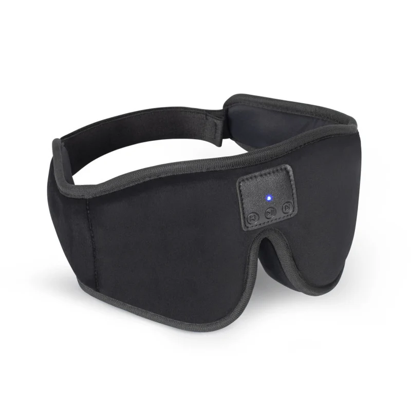 DELTA Bluetooth Compatible Earphones Sleeping Mask Black – Maschera Sonno con Auricolari Bluetooth Integrati