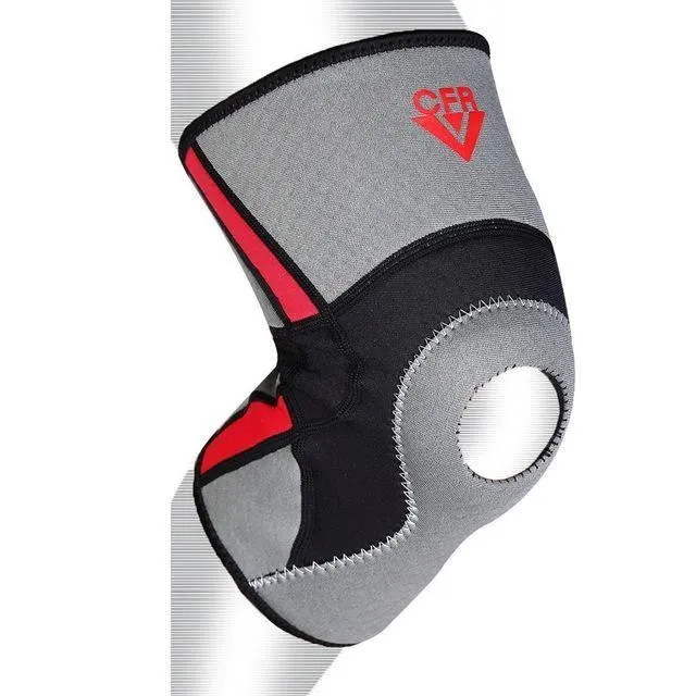 Grey Elastic Knee Support Brace