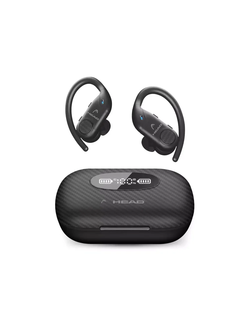 HEAD Flex Hooks HDTW03 – Auricolari Wireless Sportivi con Gancio, IPX7 e 40 Ore di Autonomia