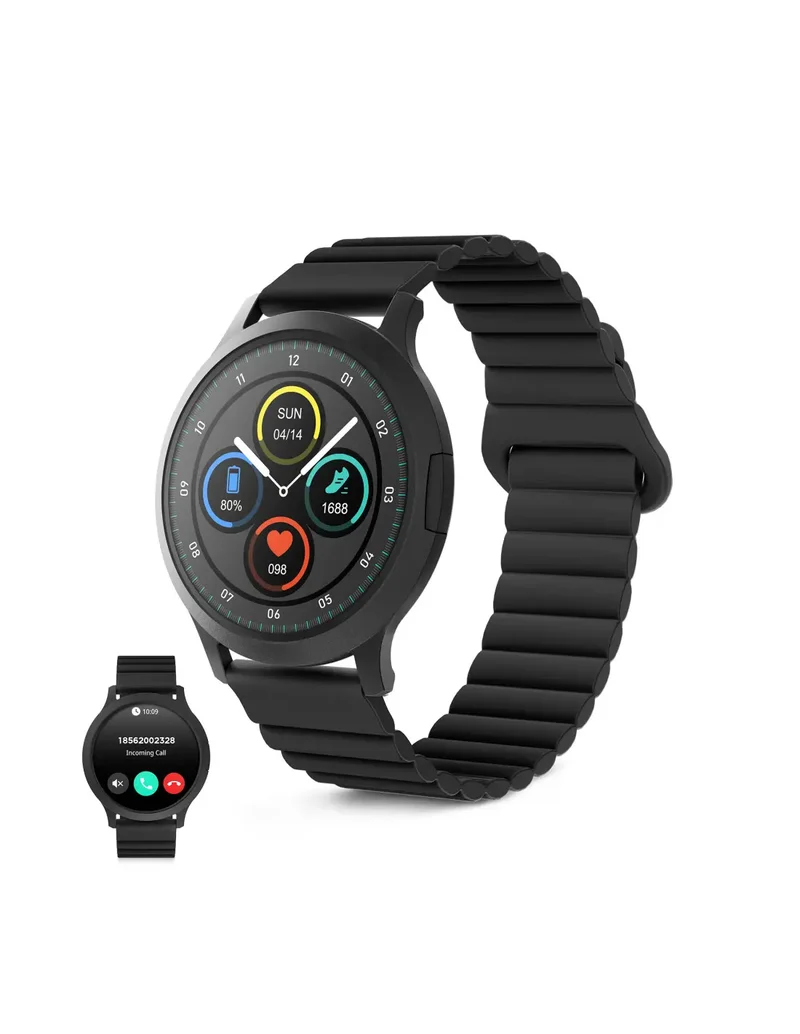 KSIX Core 3 Nero – Smartwatch AMOLED 1,32" con Chiamate Bluetooth, IP67 e Cinturino Magnetico