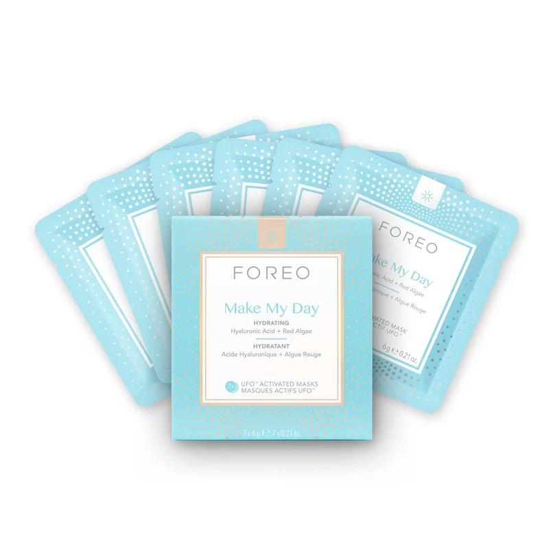 FOREO Make My Day – Maschera Viso Idratante Attivata per UFO™ (Confezione da 7)