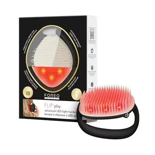 FOREO FLIP™ Play Advanced LED Light Hairbrush Midnight Magic – Spazzola LED per Cute e Capelli