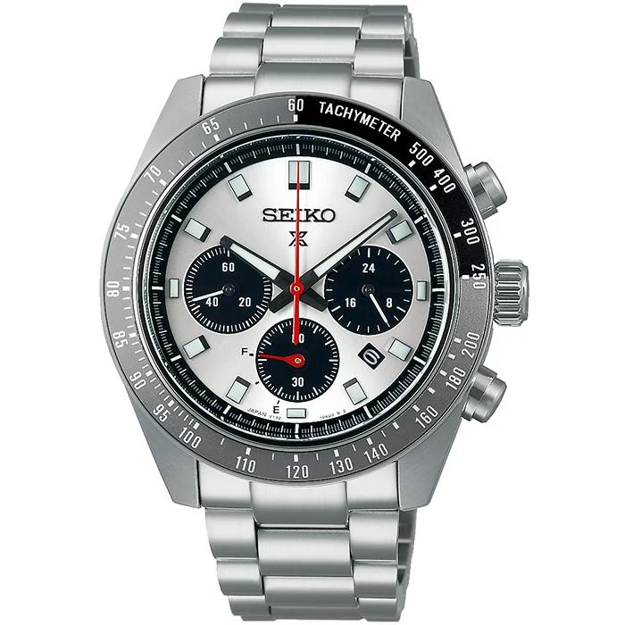 Orologio da uomo Seiko Prospex SPEEDTIMER Solar Chronograph nei colori d'archivio (SBDL095) - Panda Design