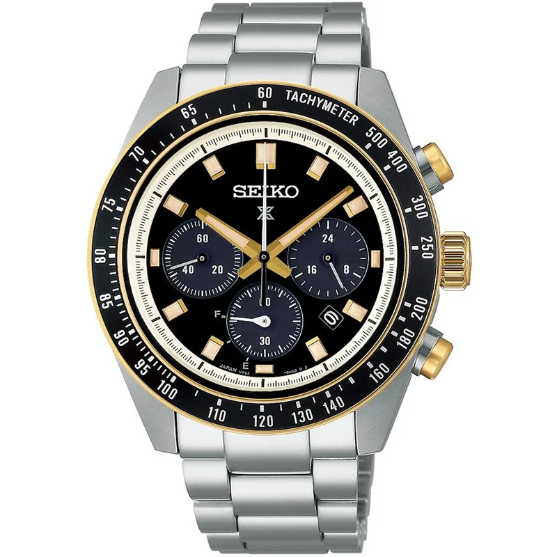 Orologio da uomo Seiko Prospex Speedtimer Solar Chronograph Classic Motorsports Circuit Race SBDL113