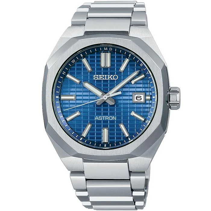 Orologio radiocontrollato solare da uomo Seiko Astron NEXTER DYNA SBXY061, blu