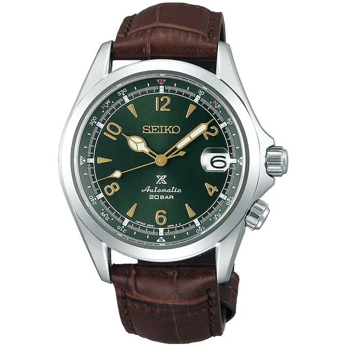Orologio meccanico automatico da uomo Seiko Prospex Alpinist SBDC091 con cinturino in pelle, modello esclusivo