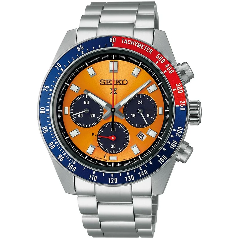 Orologio da uomo Seiko Prospex Speedtimer Solar Chronograph modello di prima generazione Inspire Pogue SBDL117