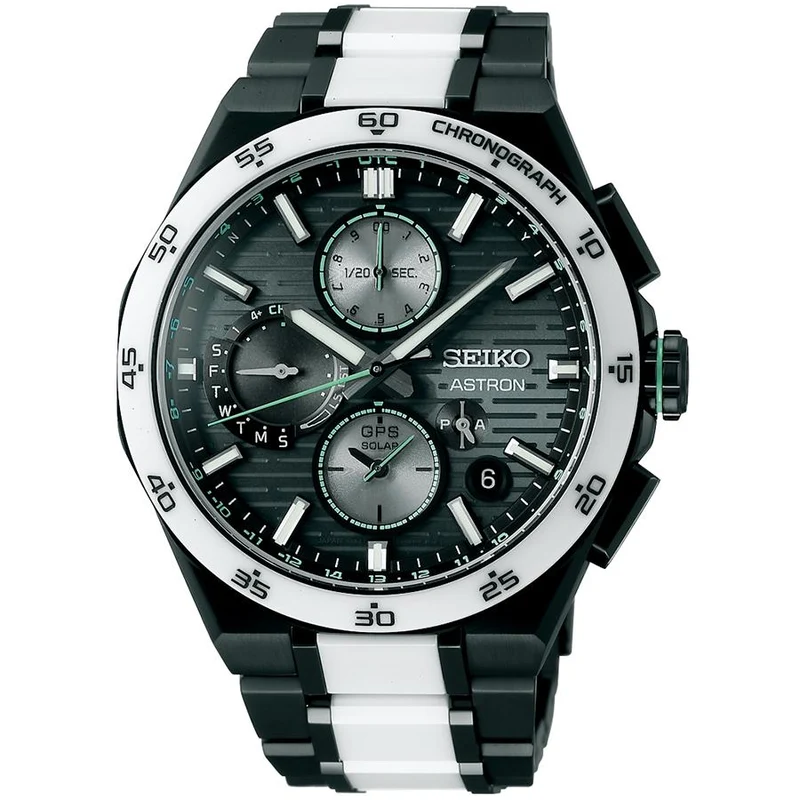 Orologio cronografo Seiko Astron Nexter 2025 Limited Edition modello SBXC185 da uomo con doppio fuso orario, GPS e radio satellitare ad energia solare