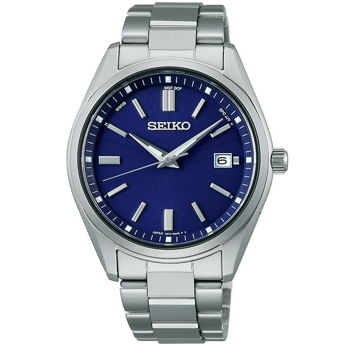 Orologio da uomo Seiko Selection Serie S SBTM321 a energia solare e radiocontrollato, blu