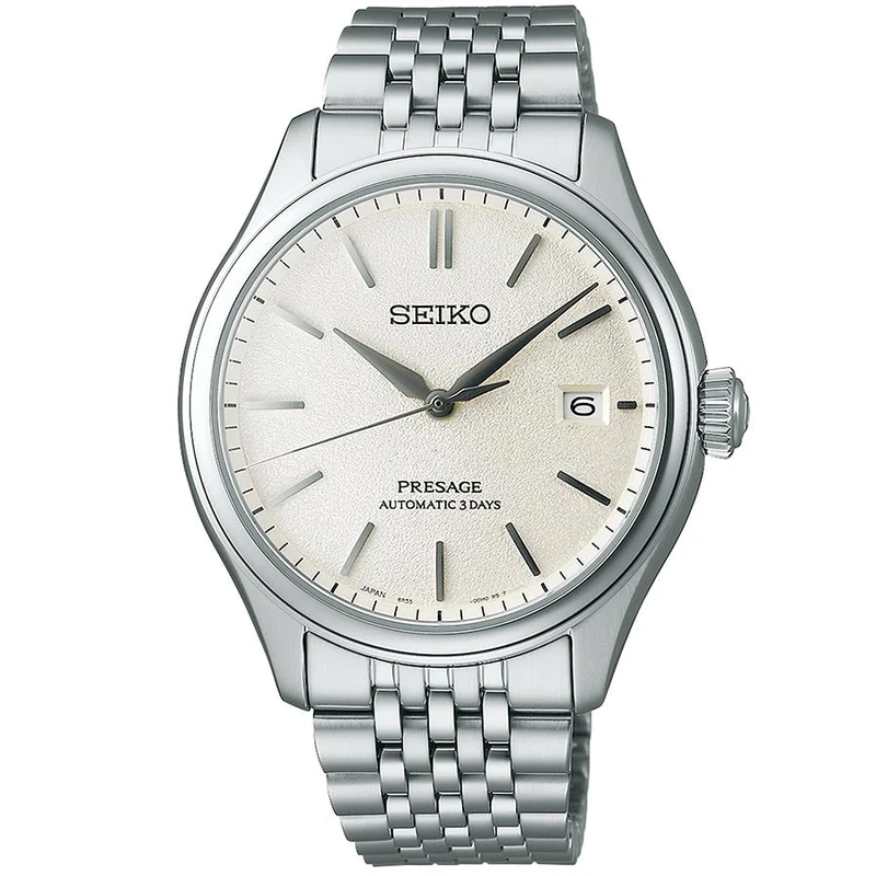 Orologio da uomo Seiko Presage Classic Series con quadrante a tinta unita SARX121 e cinturino in metallo (esclusivo)