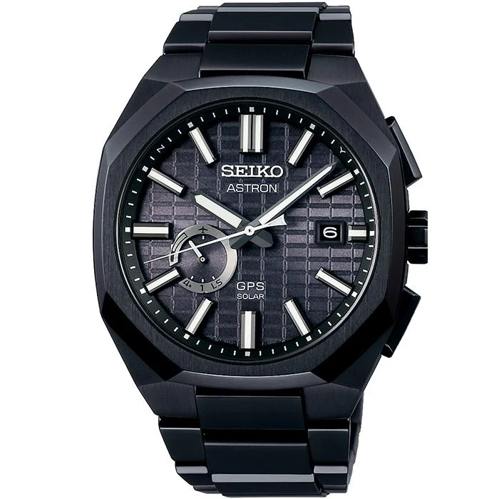 Orologio da uomo SEIKO ASTRON NEXTER SBXD015 JDM GPS Solar Satellite Timekeeping in titanio nero