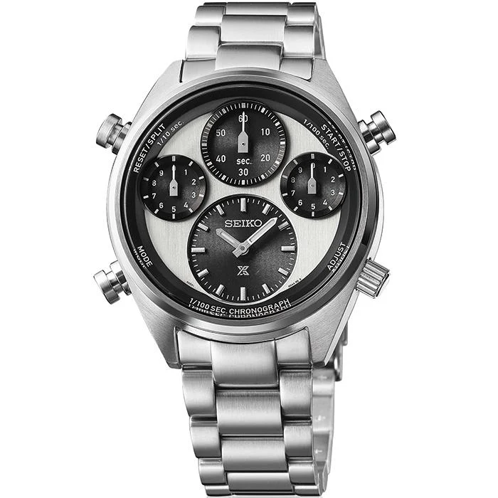 Cronografo solare Seiko Prospex SPEEDTIMER con timer a 1/100 di secondo, SBER001, orologio da uomo Panda