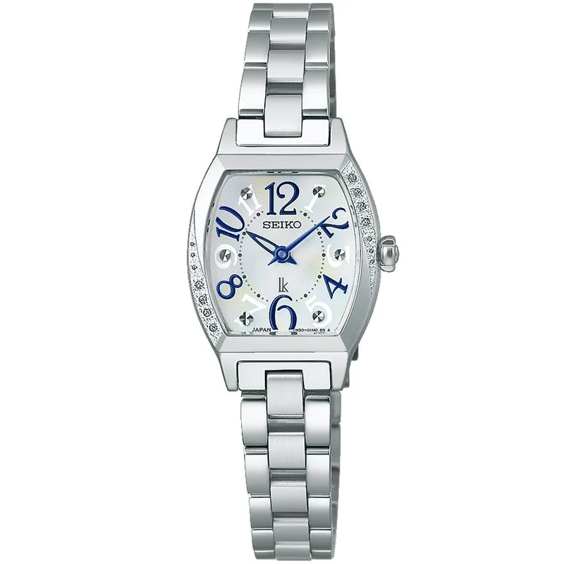 Orologio da polso da donna al quarzo SEIKO LUKIA SSWA015 JDM Happy Collection con quadrante a tonneau.