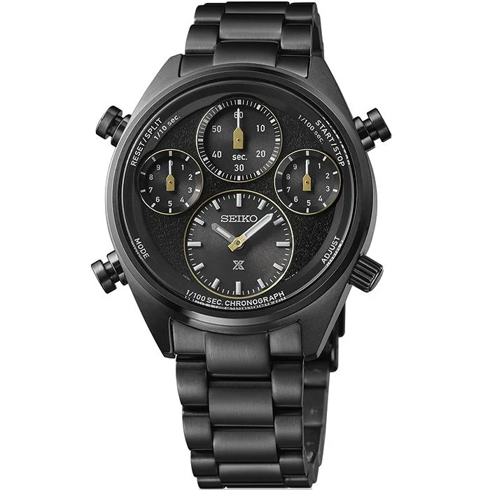 Orologio da uomo SEIKO PROSPEX SPEEDTIMER SBER007 JDM con cronografo solare a 1/100 di secondo.