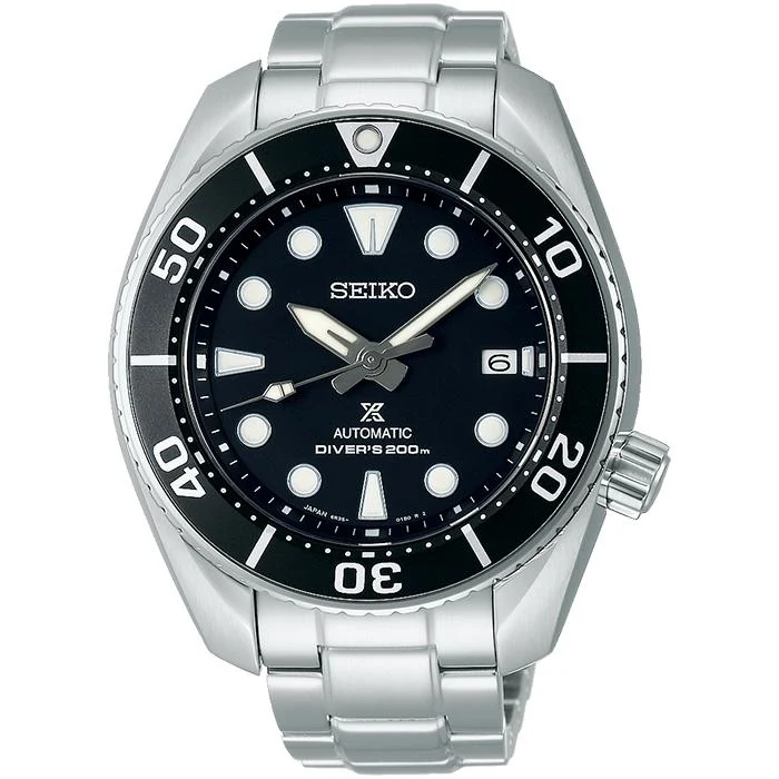 Orologio meccanico automatico da uomo Seiko Prospex Sumo SBDC083, nero
