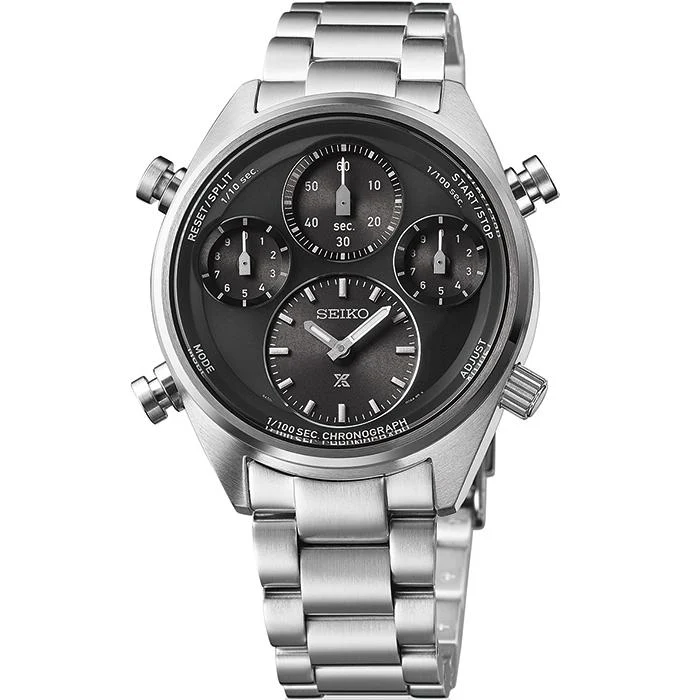 SEIKO PROSPEX SPEEDTIMER SBER003 JDM Cronografo solare 1/100 di secondo Nero
