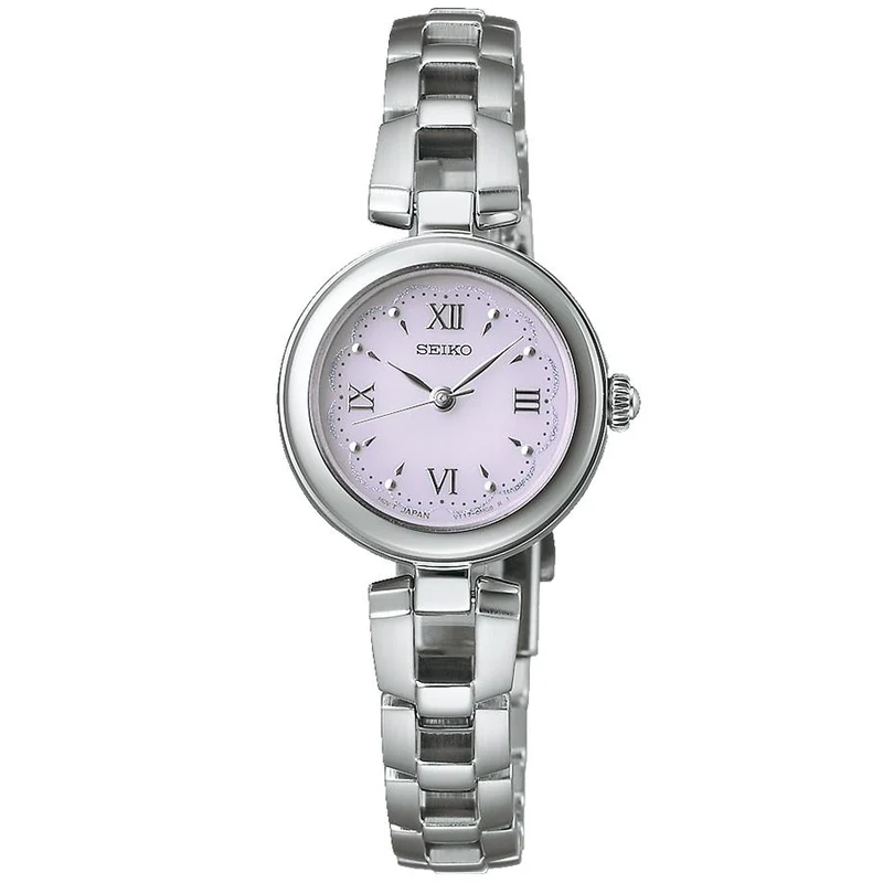 Orologio da donna Seiko Selection Serie S SWFA209 a energia solare, con 3 lancette e numeri romani.