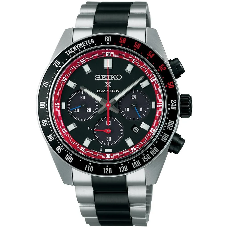 Orologio cronografo solare da uomo Seiko Prospex Speedtimer Datsun Fairlady 240Z Collaboration Limited Edition modello SBDL121