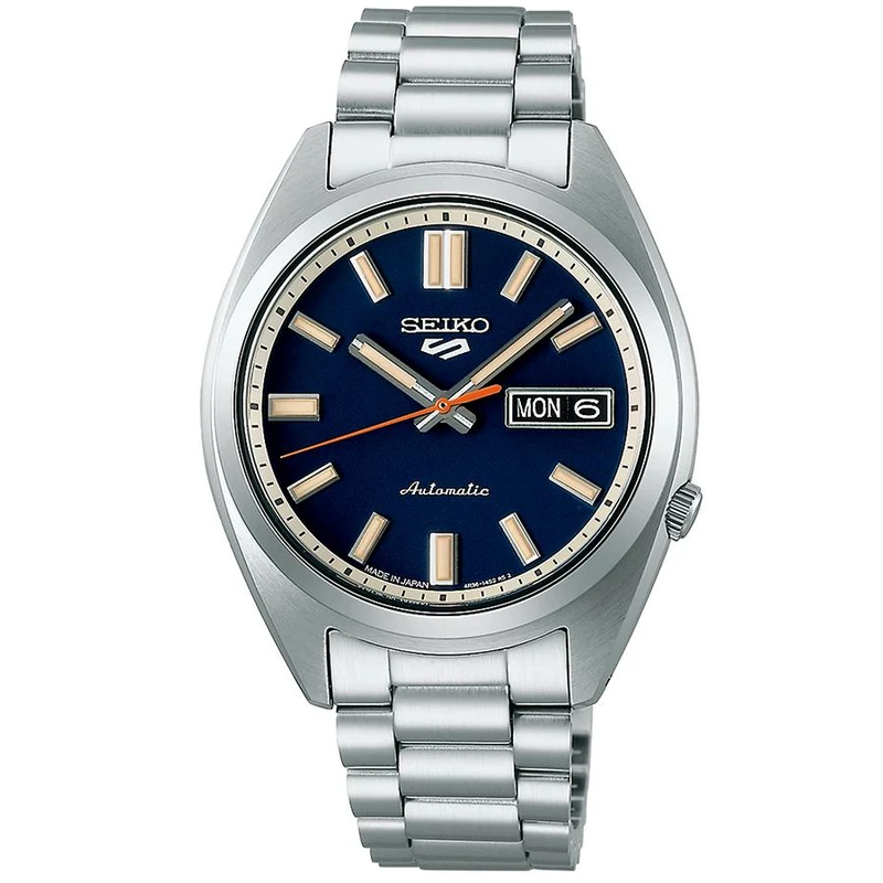 Orologio da uomo meccanico automatico Seiko 5 Sports SNXS Sports Style Classic Sports Series SBSA253, blu