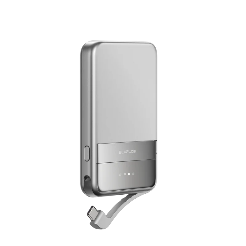 EcoFlow RAPID magnetische Powerbank 5000 mAh grau (Qi2 MagSafe)