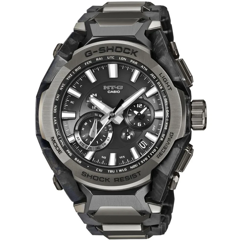 Orologio da uomo CASIO G-SHOCK MT-G MTG-B4000BD-1AJF JDM nero IP, interamente in metallo, Bluetooth e a energia solare.