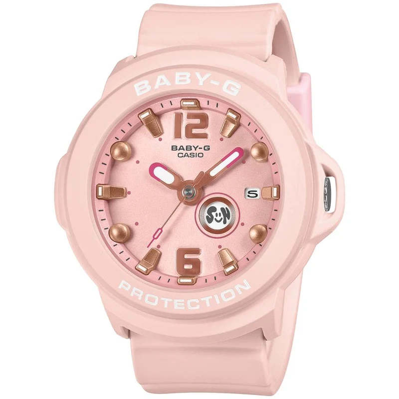 Orologio da donna CASIO BABY-G+PLUS BGA-15K-4AJR con custodia rosa, stile JDM.