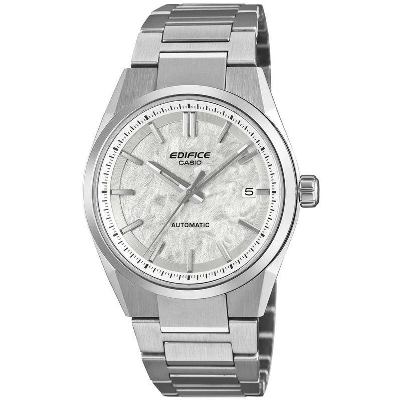 Orologio da uomo CASIO EDIFICE EFK-110D-7AJF con quadrante bianco testurizzato, automatico, stile JDM.