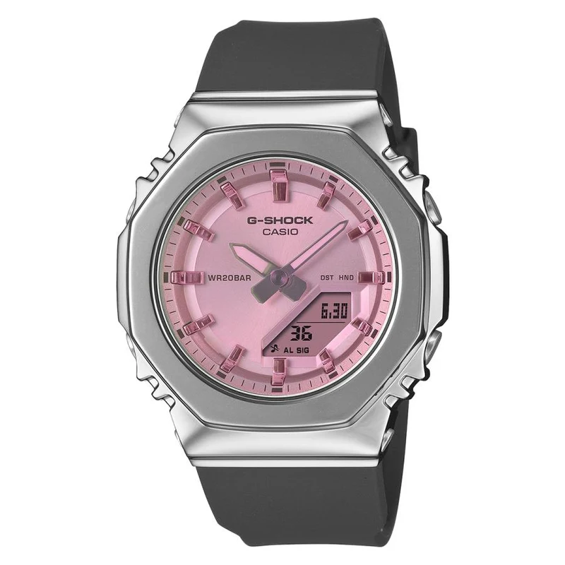 Orologio unisex CASIO G-SHOCK GM-S2110SR-1AJF Summer Reflection con cassa in metallo rosa, stile JDM.