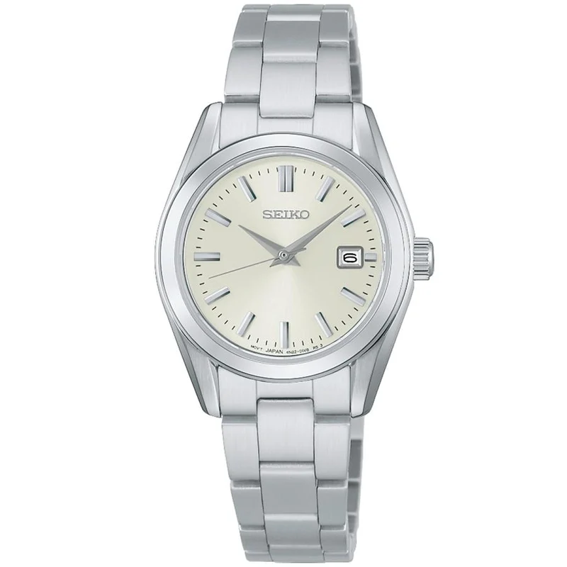 Orologio da donna SEIKO Selection Serie S HFH001P con quadrante argentato, stile JDM, al quarzo.