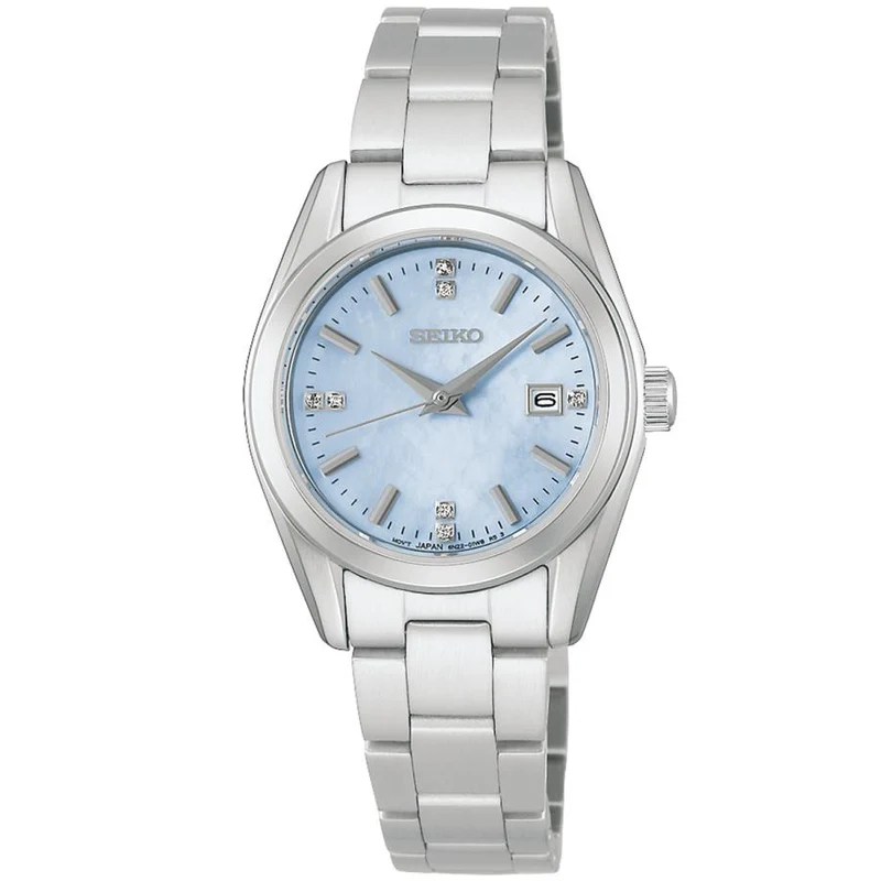Orologio da donna SEIKO Selection Serie S HFH003P con quadrante in madreperla blu e movimento al quarzo, stile JDM.
