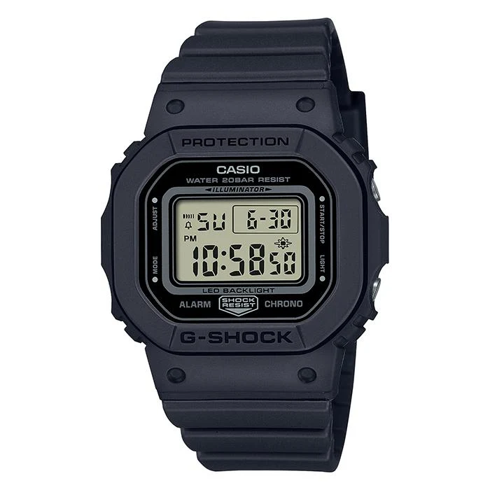 Orologio digitale da donna CASIO G-SHOCK GMD-S5600BA-1JF JDM, nero monocolore.