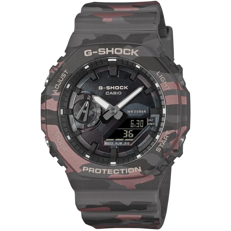 Orologio da uomo analogico-digitale CASIO G-SHOCK GA-2100CMD-8AJF JDM Carbon Core Guard grigio