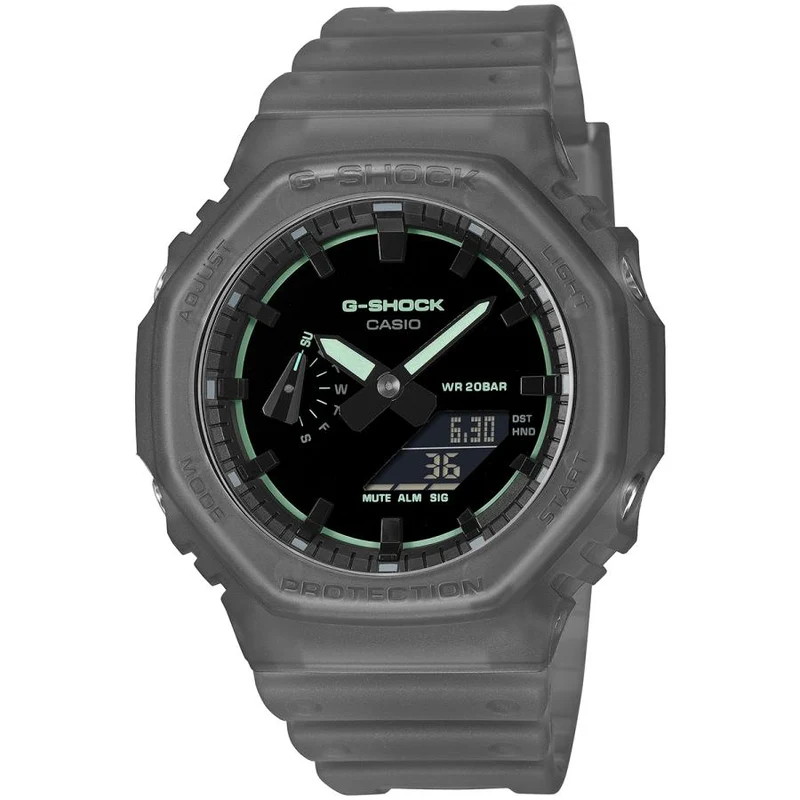 Orologio da uomo analogico-digitale CASIO G-SHOCK GA-2100K-1AJF JDM Carbon Core Guard nero