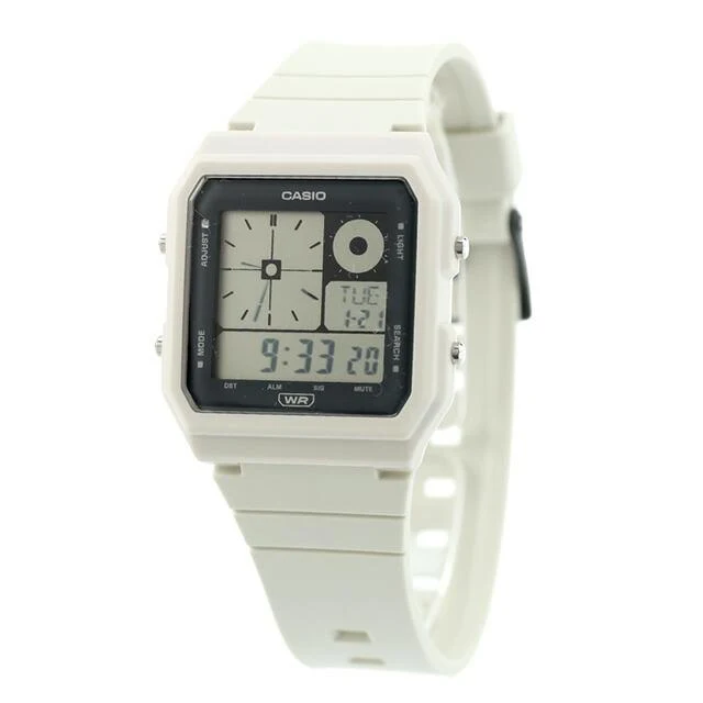 Orologio CASIO LF-20W-8A Retro Digitale con Display LCD Analogico Grigio Chiaro