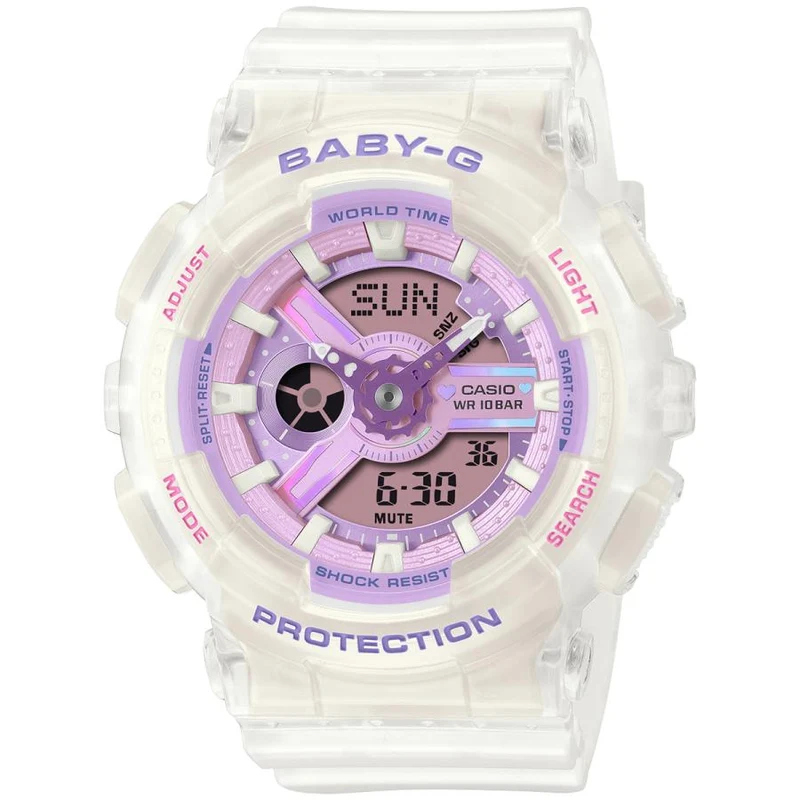 Orologio da donna CASIO BABY-G Prism Dreamy Color viola BA-110PS-7AJF